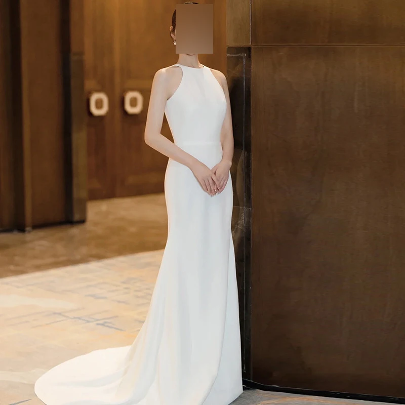 Белое платье русалки по индивидуальному заказу вечерние платья для выпускного