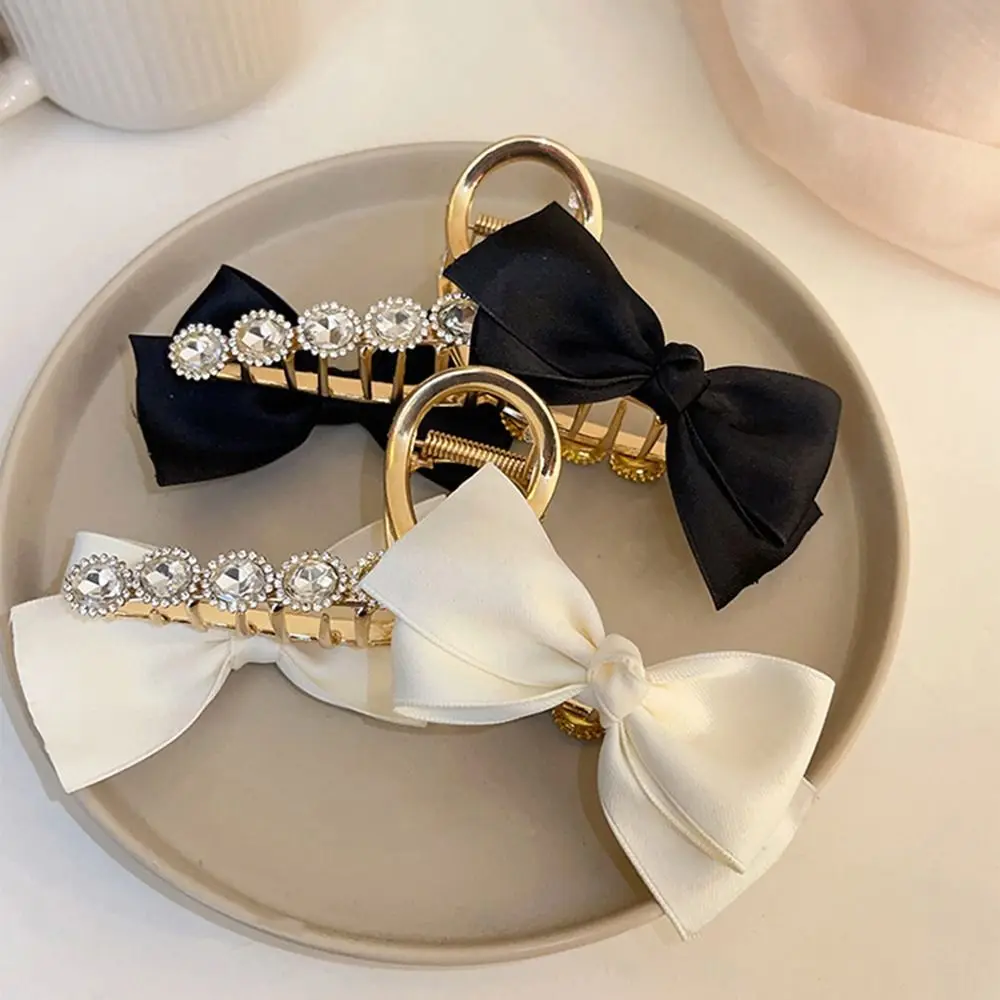 

Gifts Dot Hairgrips Princess Style Bowknot Headdress Diamond Women Hair Clip Korean Shark Clip Large Crab Clip Bow Hair Claw