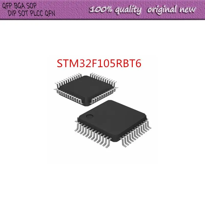

Новинка, 2 шт./партия, STM32F105RBT6 STM32F STM32F105R STM32F105RB STM32F105