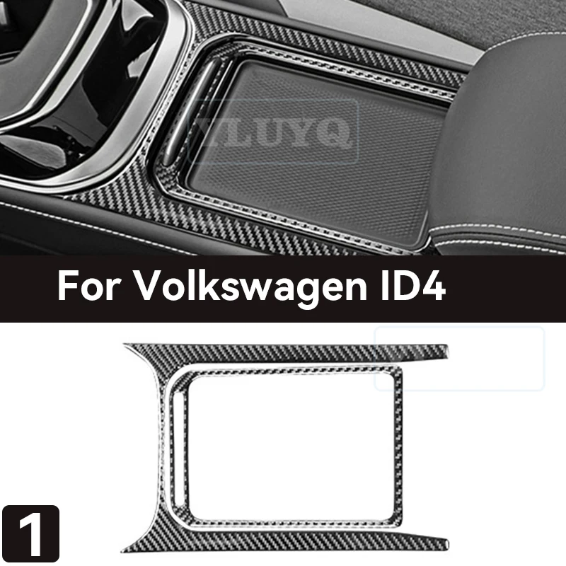 

Для Volkswagen 2021-2025 ID.4 crozz наклейка из углеродного волокна панель передач центральная консоль VW модификация аксессуары