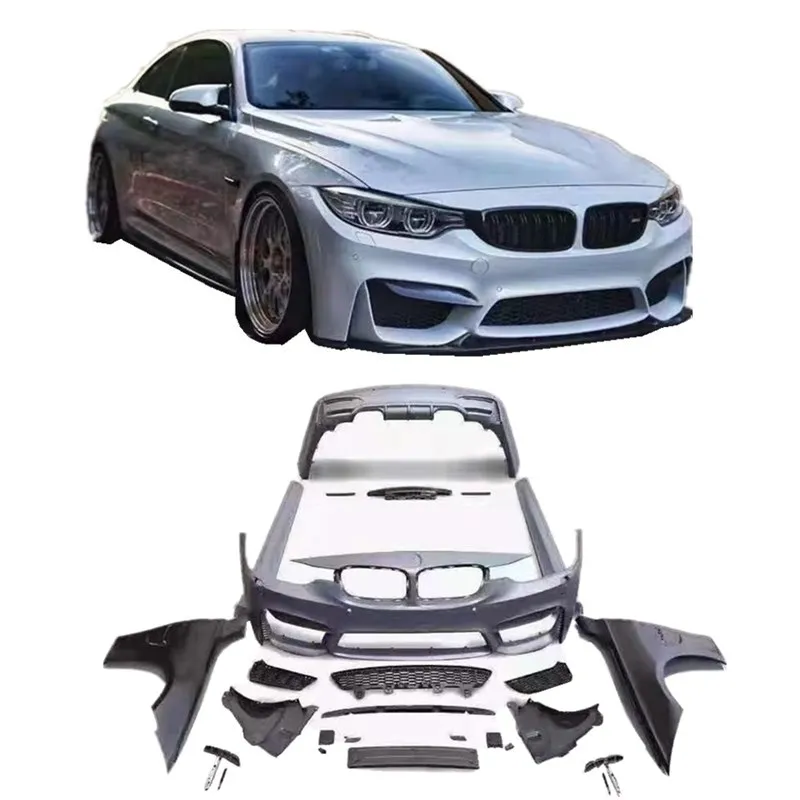 

Auto Bodykit Front Rear Bumper Assy For BM 3 Series F30 F35 2013-2018 Upgrade M3 M4 Style Car Parts Body Kits with Side Skirts