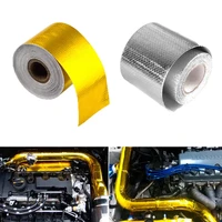 a gold 2 thermal exhaust tape air intake heat insulation shield wrap reflective heat barrier self adhesive engine 2 inch 510m