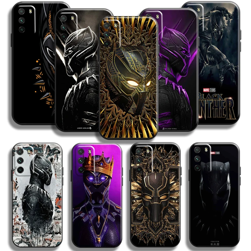 

Marvel Avengers Black Panther For Xiaomi Poco X3 PRO X3 NFC X3 GT M3 M3 Pro 5G F3 GT Phone Case Carcasa Soft Back Black