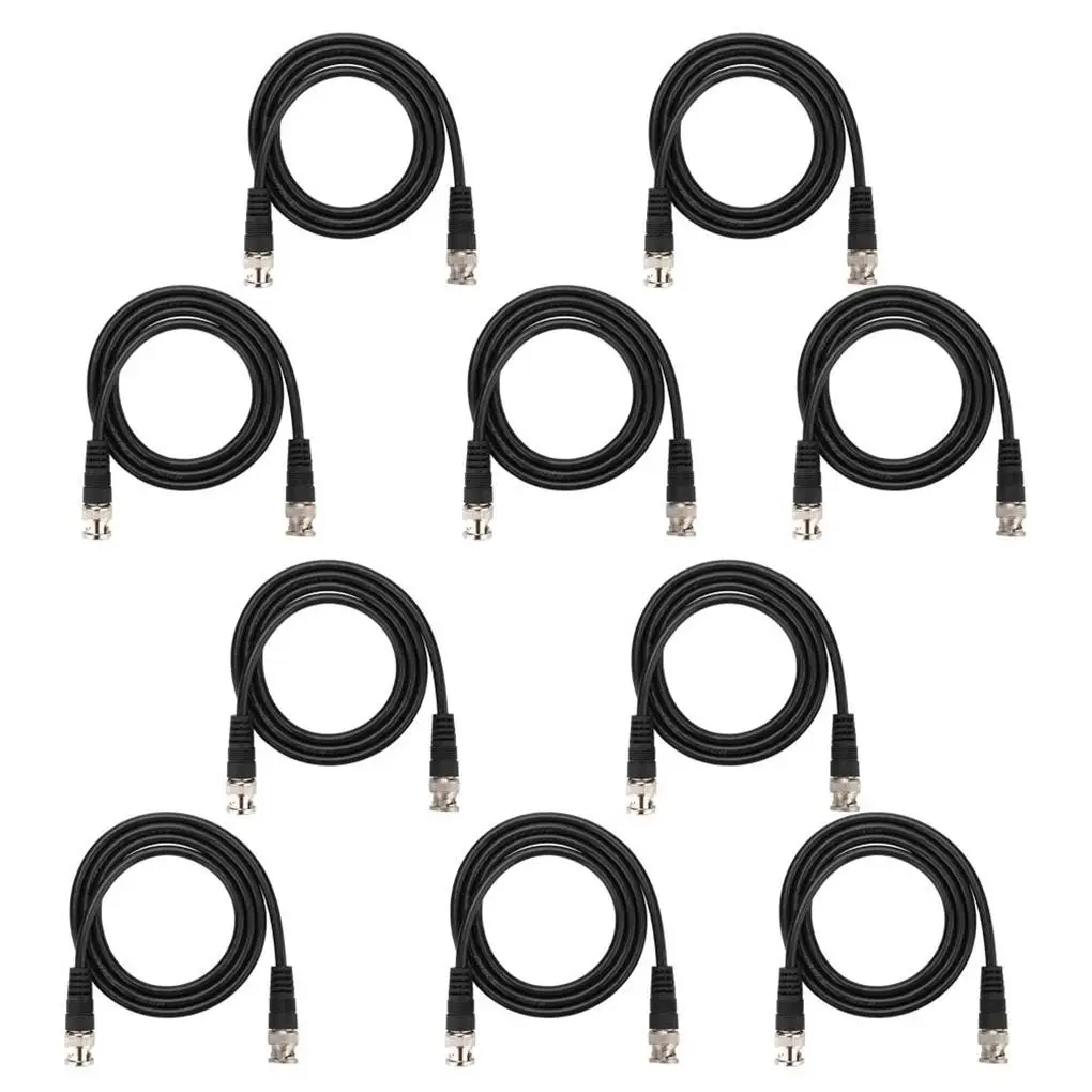 

10 шт. медный Φ BNC Male к BNC Male Cable для камеры видеонаблюдения 1 м