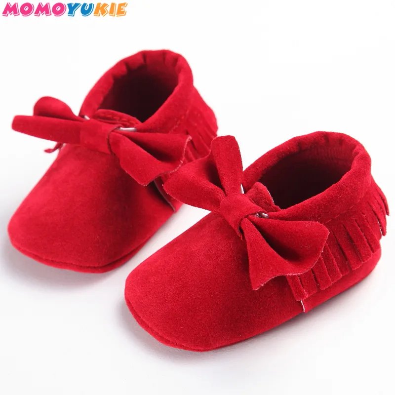 Tassels 13-Color PU Leather Baby Shoes Baby Moccasins Newborn Shoes Soft Infants Crib Shoes Sneakers First Walker Footwears