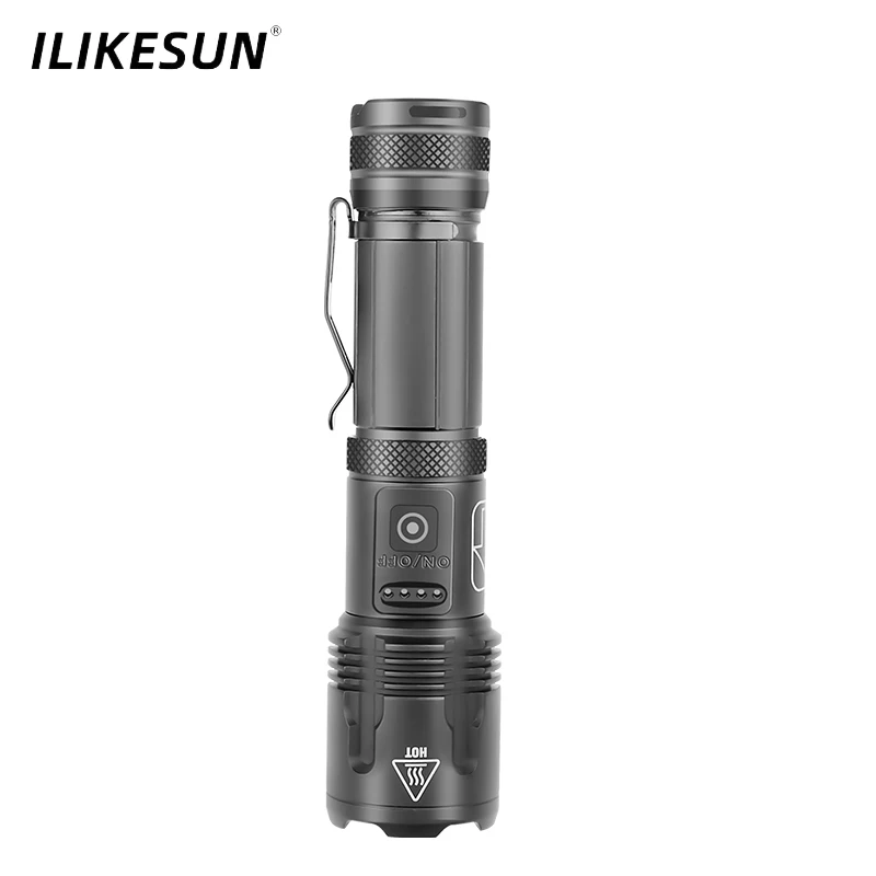 

Xhp70 Adjustable Flashlight Strong Light Rechargeable LED Torch 18650 or 26650 Battery Zoom 5 Modes Outdoor Camping Emergency
