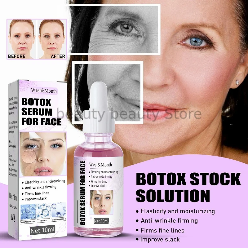 

30/10ml Botox Anti-wrinkle Serum Facial Care Anti Aging Botox Stock Solution Lighten Wrinkles Nasolabial Fold Forehead Wrinkles