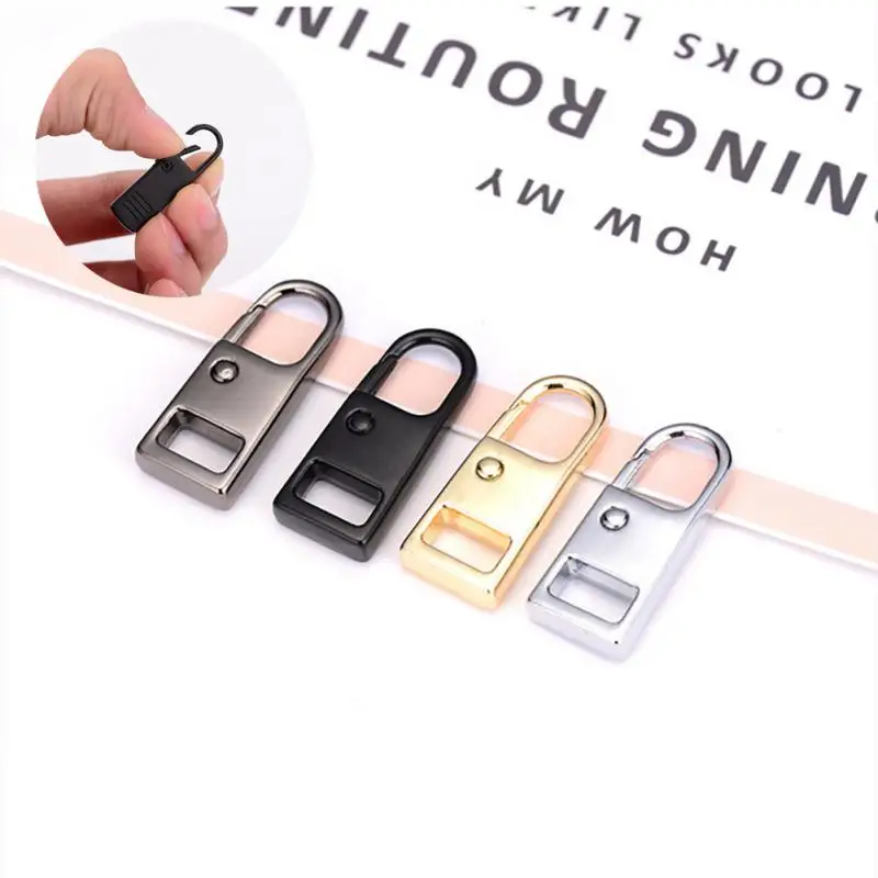 

5PCS Zipper Slider Puller Instant Zipper Repair Kit Replacement Broken Buckle Travel Bag Suitcase Zipper Head Craft Sewing Tools