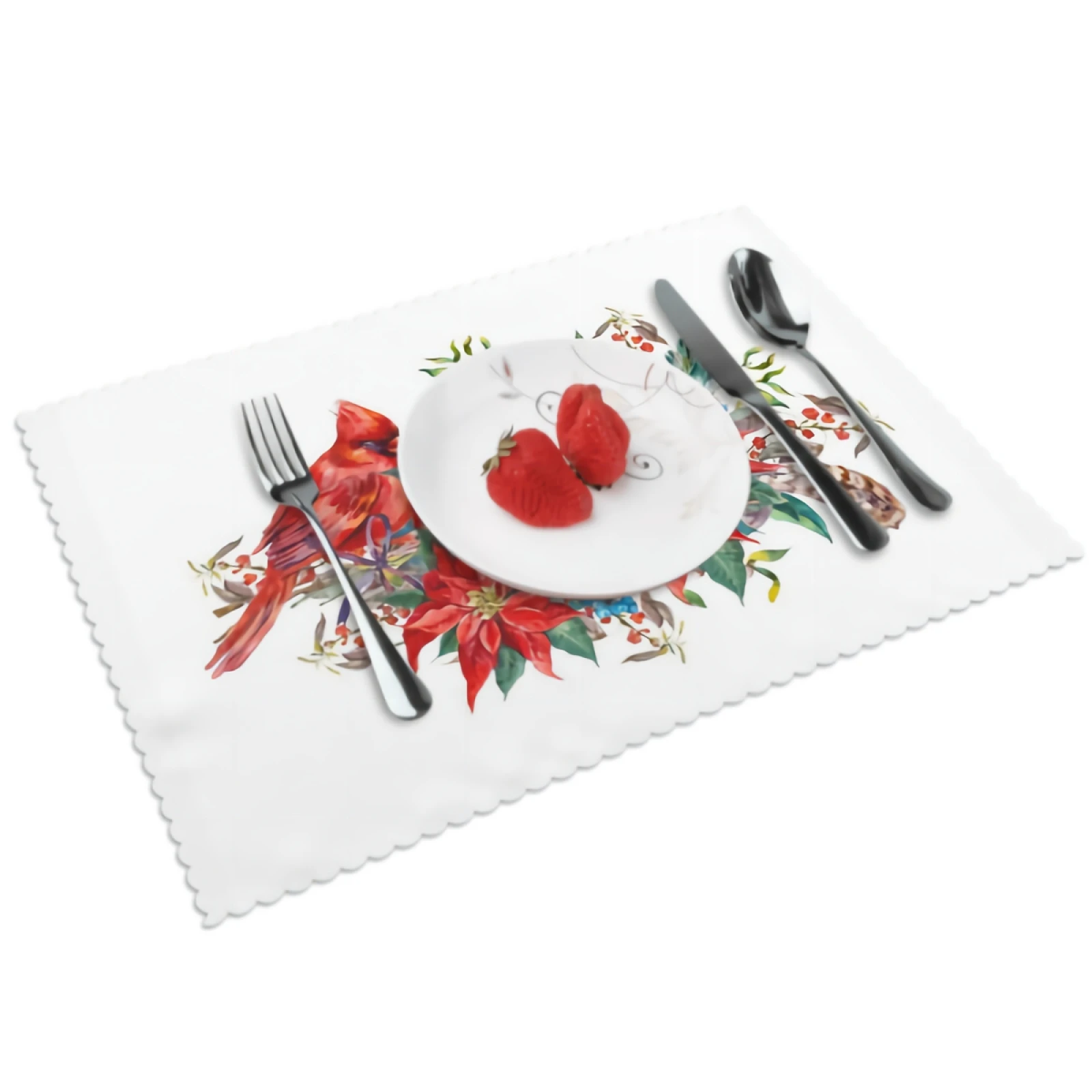 

Christmas Placemats for Dining Table 12 x 18 inches Heat Resistant Table Placemats Set of 4 for Kitchen Dining Table