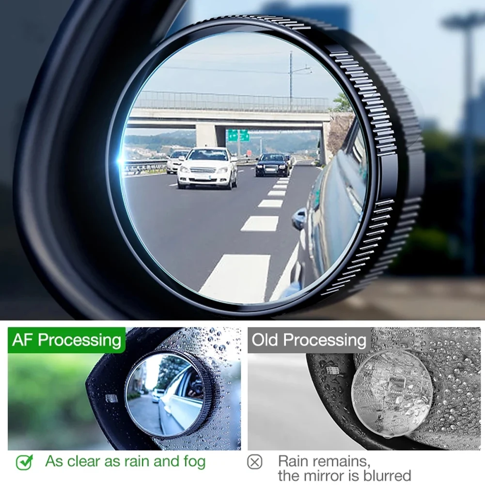 

Wide Angle Blind Spot Mirror 360 Degree Adjustable Car Rearview Convex Mirror Suction Cup Reverse Parking Auxiliary Blind Mirror