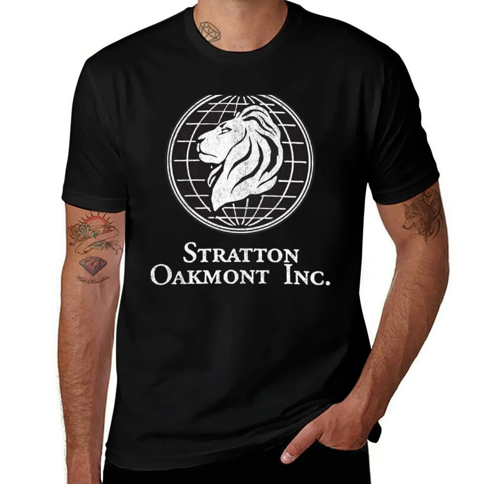 Фото Винтажная футболка Stratton Oakmont с логотипом, модная футболка с буквенным принтом №1