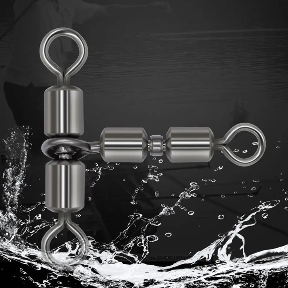 

Swivels Bearing Fishhook Lure Line Connector Solid Ring Fishing Tackle Fishing Swivel Fishing Connector Solid Connector