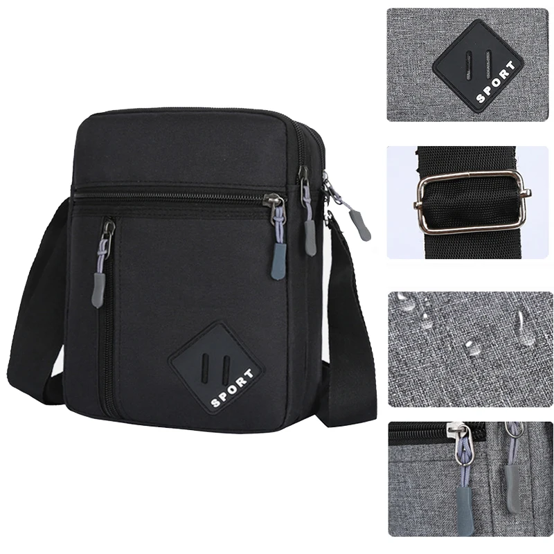 

SUUTOOP Men's Casual Anti-theft Shoulder Bags Travel Pack Crossbody Bag Messenger Sling Tote Pack Handbag On Shoulder For Male