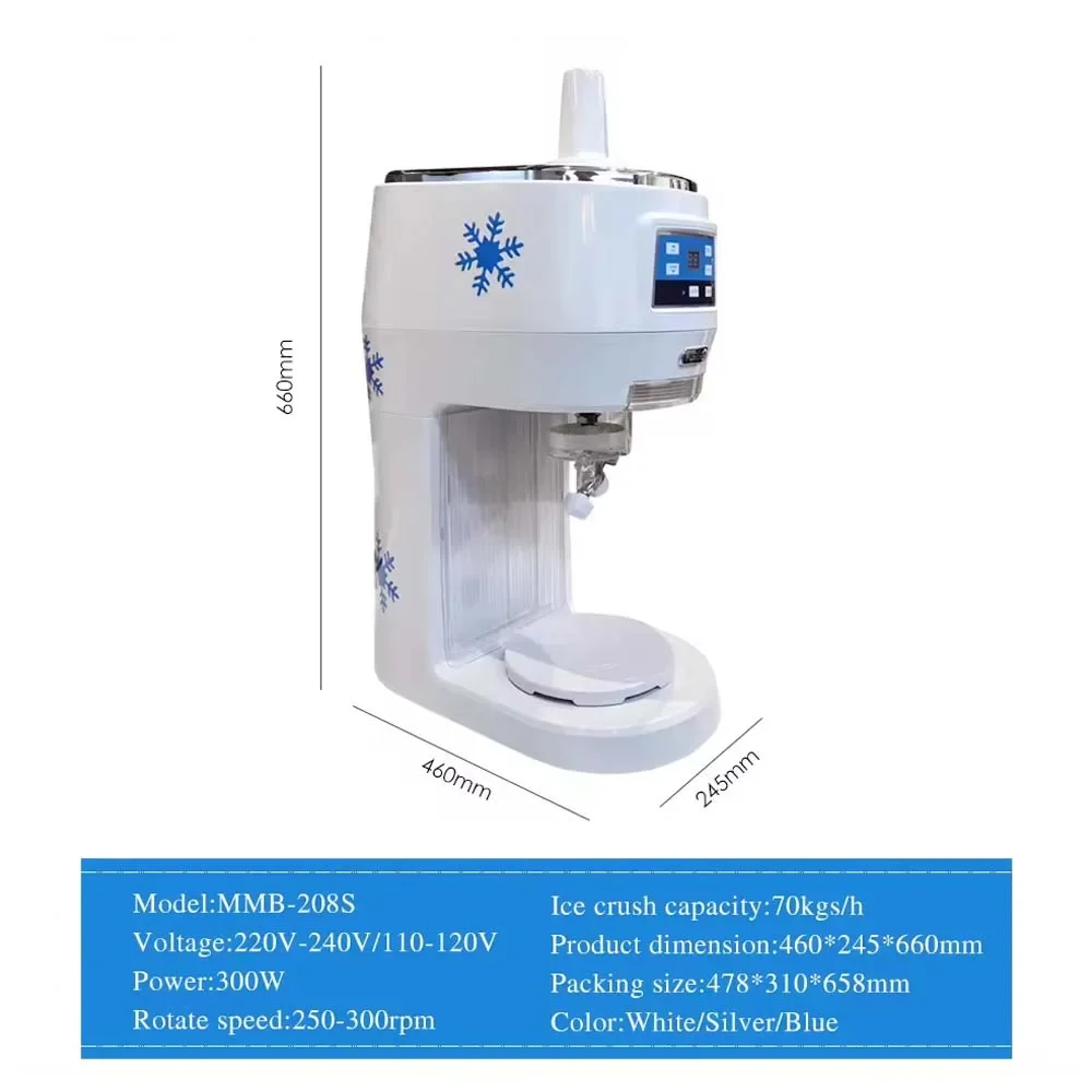 XEOLEO Коммерческий станок для бритья снежного мороженого 70 кг/ч Автоматическая