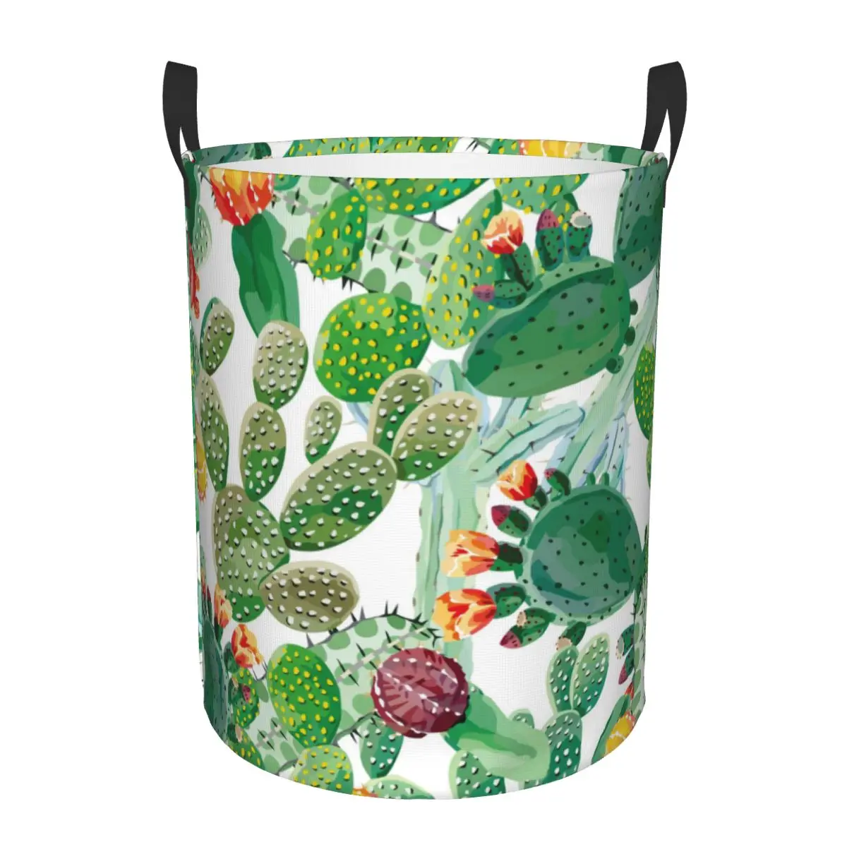 

Складная корзина для грязного белья, корзина для хранения акварельных кактусов, Домашний Органайзер для детей и малышей