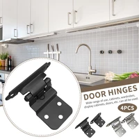 4pcs easy install multi fold cabinet self closing cuoboard iron locking hotel home door hinge with spring office hardware