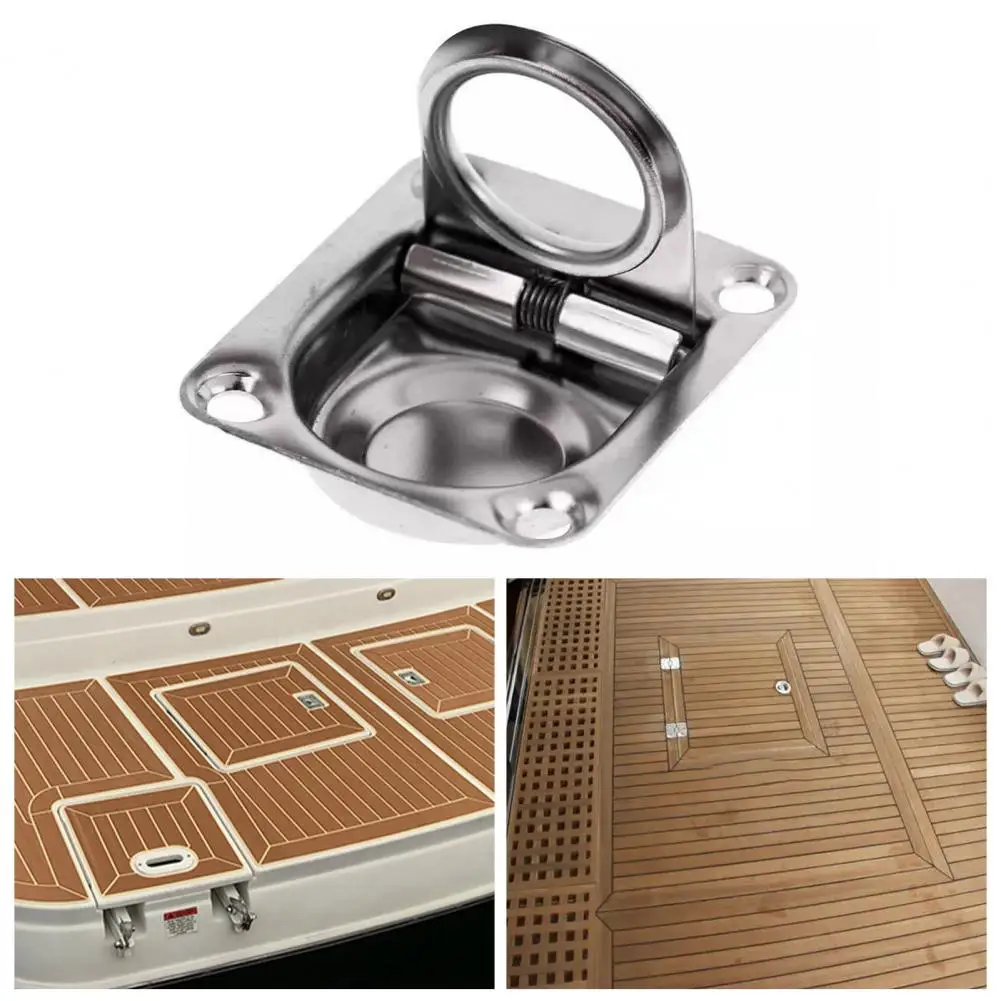 

Многофункциональная мини-ручка для люка, не ржавеет, из нержавеющей стали, для лодки, Хлопушки, подъемное кольцо, ручка, аксессуар для лодки