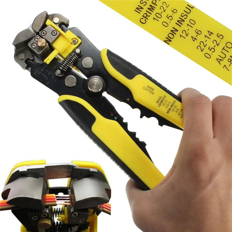 

Automatic Wire Striper Cutter Stripper Crimper Pliers Crimping Terminal Hand Tool Cutting and Stripping Wire Multitool