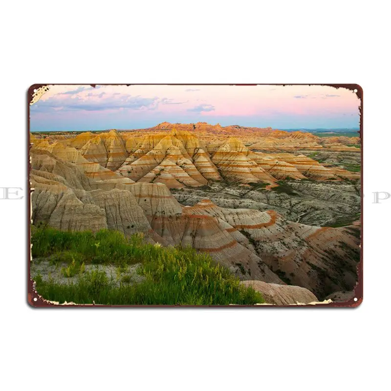 

Badlands National Park Metal Sign Party Decoration Wall Plaque Garage Tin Sign Poster