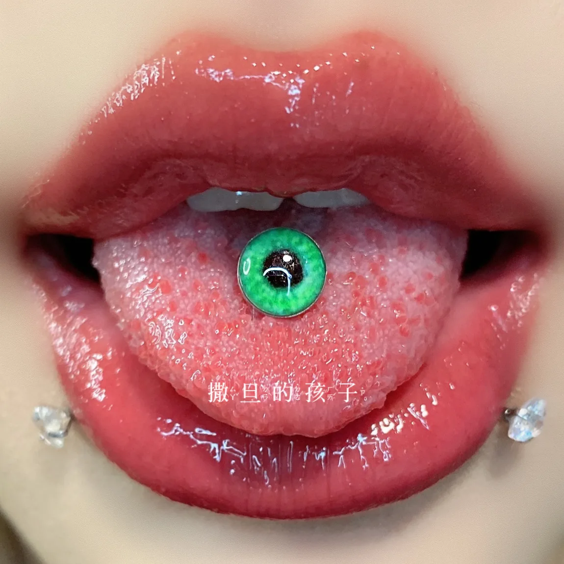 

1Pc Titanium Steel Tongue Puncture Jewelry Anti Allergy Short Rod Tongue Ring Tongue Nail Spice Girl Human Body Piercing Jewelry