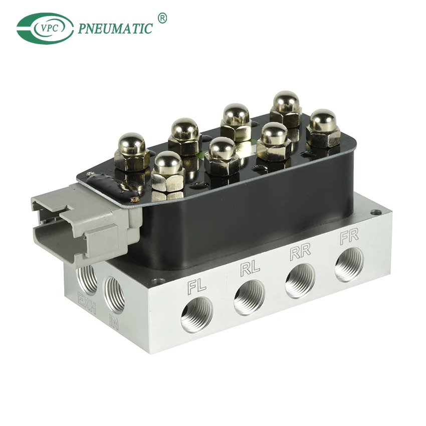 

Accuair DC12V NPT3/8 1/4 VU4 Air Ride Suspension Solenoid valve Block