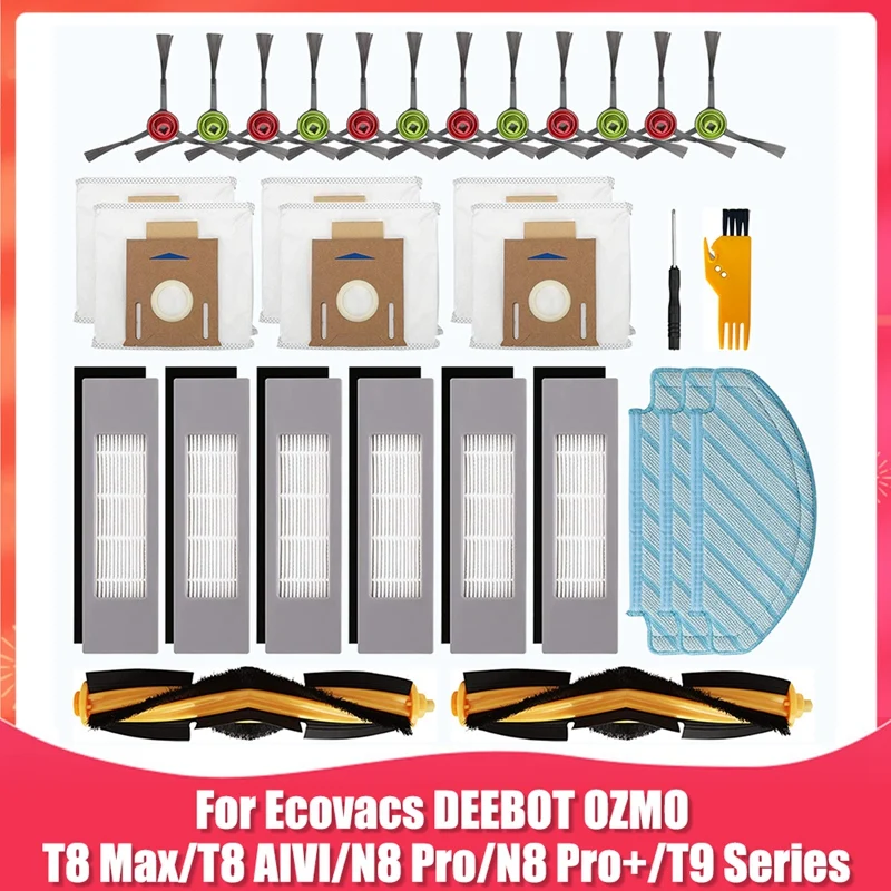 

Replacement Parts For Ecovacs Deebot Ozmo T8 T9 Series T8 AIVI T8 Max N8 Pro N8 Pro+ Robot Vacuum Cleaner