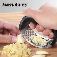 stainless steel garlic press household manual garlic grinder crusher mincer chopping fruit vegetable tools kitchen accessories