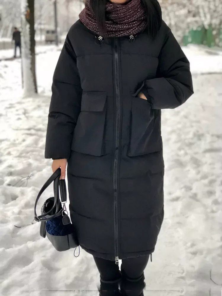 New2022 Parka With Hooded Winter Jacket Women Parka with Big fur
