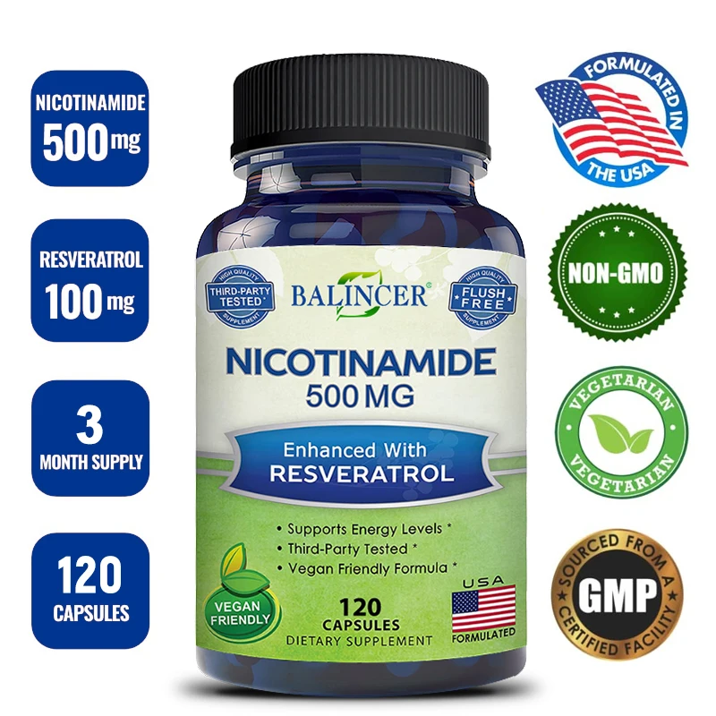 

Balincer Niacinamide Supplement - Helps Boost Immunity, Promotes Cellular Health and Repair, Supports Energy Levels