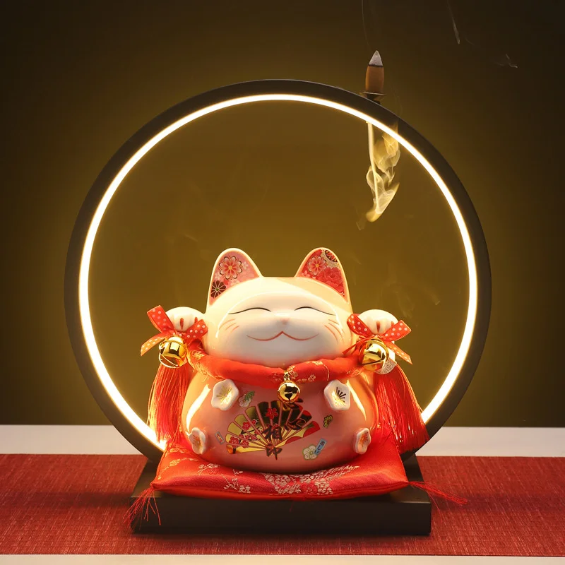 

Cat Lucky Large Ornaments Piggy Bank Creative Gifts Home Accessories Ceramic Crafts