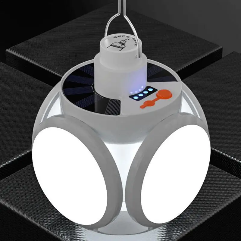 

Camping Light Portable Lantern Waterproof Lamp Camp With Solar / USB Rechargeable Battery LED Solar Lantern Outdoor/Tent/Hiking