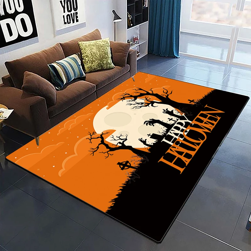 

Ковер с HD-печатью для Хэллоуина и нового года, декоративный ковер для гостиной, дивана, Противоскользящий коврик, alfombra, Прямая поставка