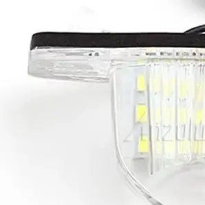 Фото 2 шт. 12В SMD 18 LED чисто белые фонари для подсветки номерного знака для Honda CR-V, Fit, Odyssey, Jazz, HRV, FRV, Stream. №1
