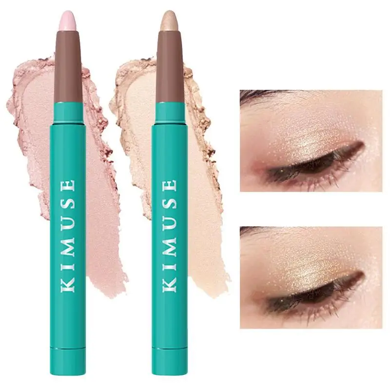 Natural Color Eye Shadow Pen 2 Pcs Neutral Brown Eyeshadow P