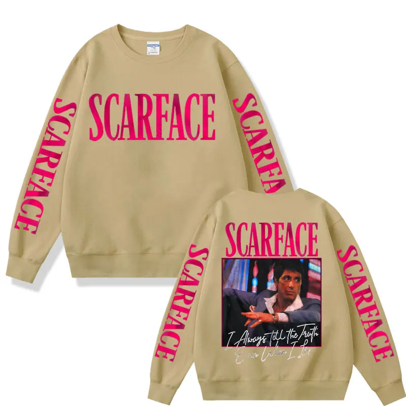 Фильм Лицо со шрамом мужская толстовка с надписью всегда правду даже если я лгу