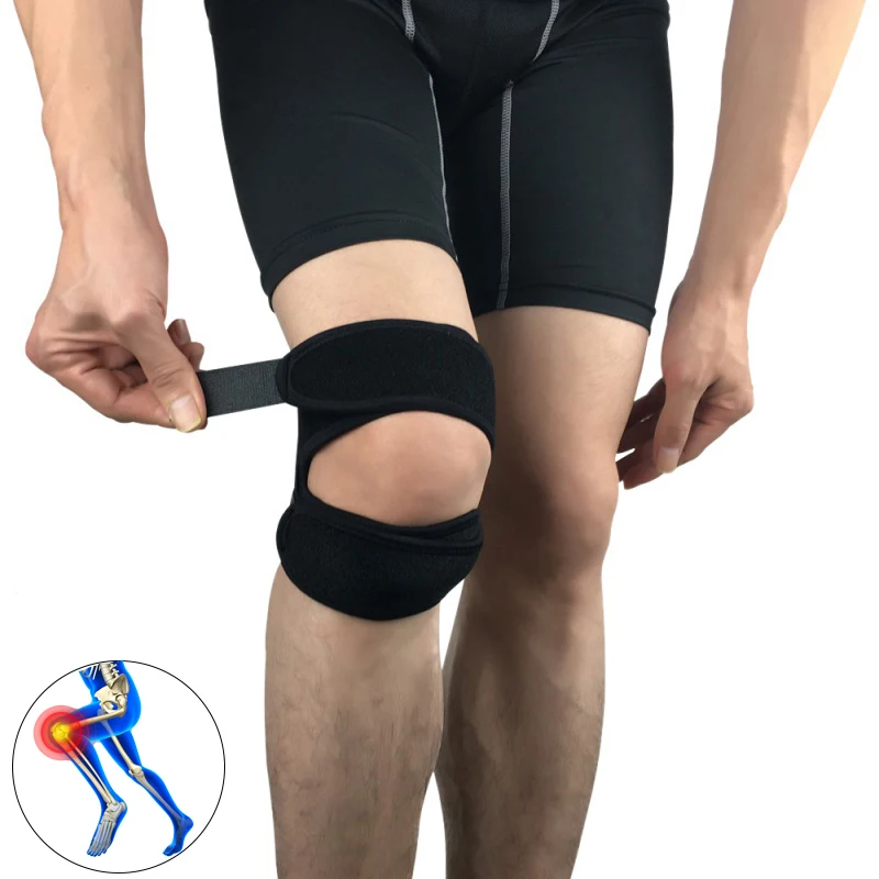 

1PC Adjustable Patellar Support Compression Knee Pads Elastic Breathable Knee Strap​ Men Women Fitness Running Sport Knee Brace