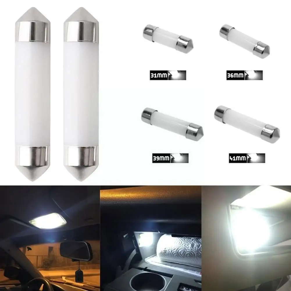 

2 шт., автомобильные лампы 12 В, 31 мм, 36 мм, 39 мм, 41 мм