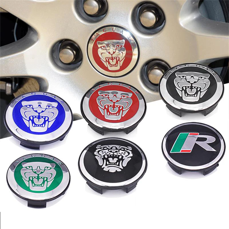 

4Pcs/set Car Wheel Center Hub Caps Cover for Jaguar Logo XF XJ-S XJ-6 X-Type XE S-Type F-PACE F-Type XK8 XK XKR XFR Accessories