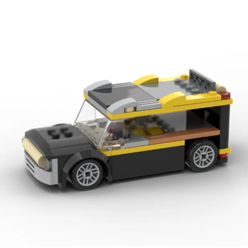 Фото Модель скоростного гоночного автомобиля MOC, строительные кирпичи, классический фургон, модульная технология, детские праздничные подарки, сборные игрушки, костюм №2