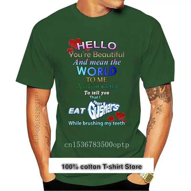 

Camiseta для hombre y mujer, camisa de манга corta, с принтом Gusher