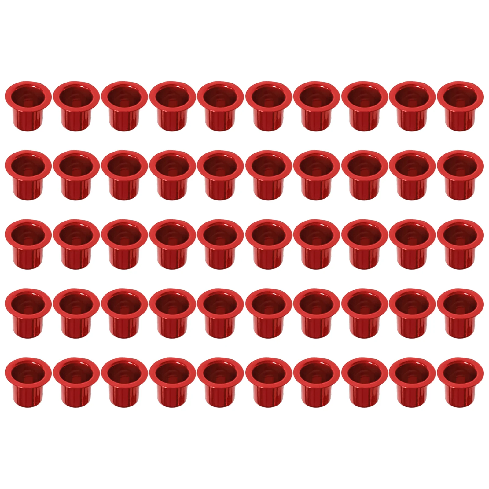 

Artware Candlestick Fittings Desktop Decor 50pcs/100pcs Aluminum Plate Anodized DIY Handicraft Candle Wine Red
