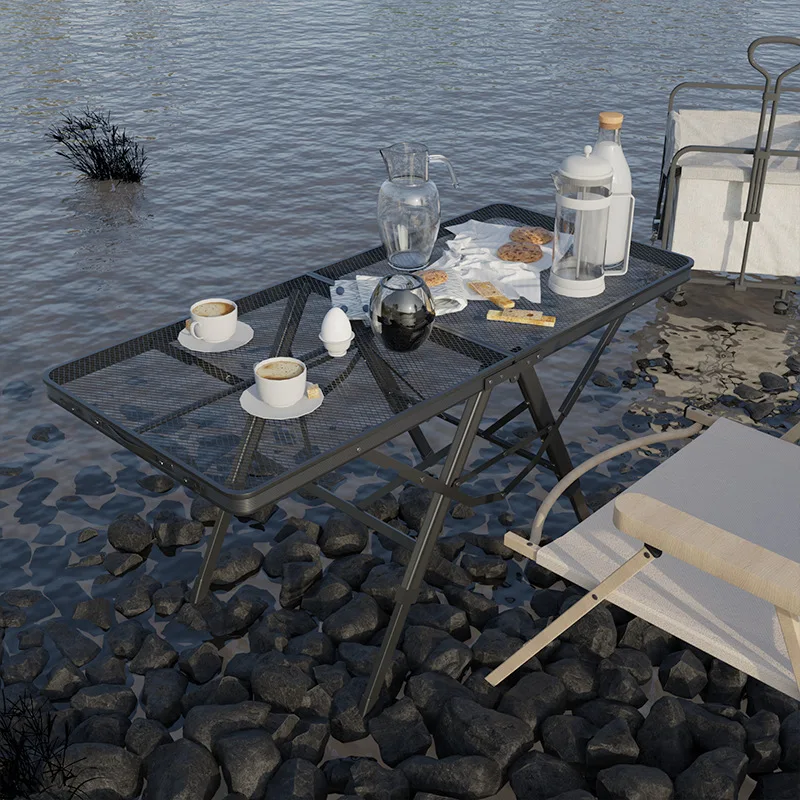 

Aoliviya Sh, новинка, наружный портативный круглый стол для пикника, железная сетчатая настольная водонепроницаемая сумка, алюминиевый стол