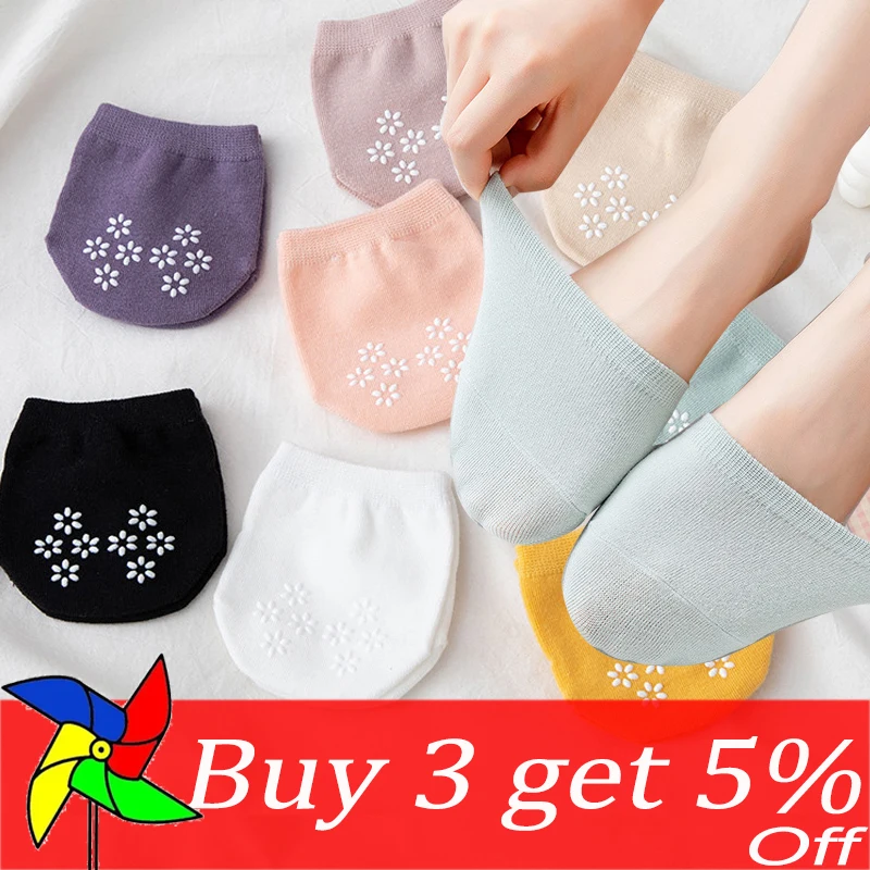 

Women's Forefoot Socks Invisible Forefoot Cotton Socks Female Half-toe Slipper Half-toe Socks Summer Thin Half-trailer Socks