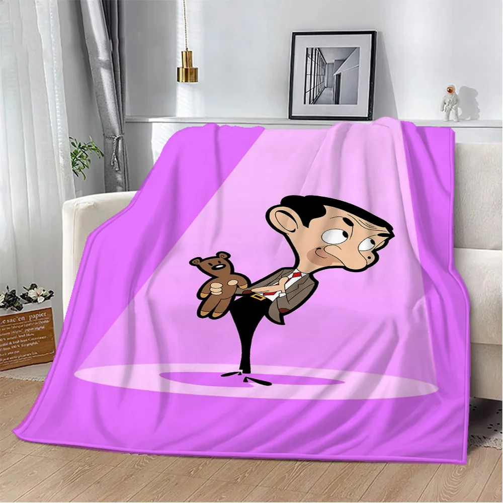 Hello Kitty Дизайнерское Клетчатое Одеяло Mr Bean Декоративный Диван Плед Черная Роза Kpop