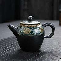 ceramic household teapot western style gilt spot color decals teapot kung fu tea set tea maker