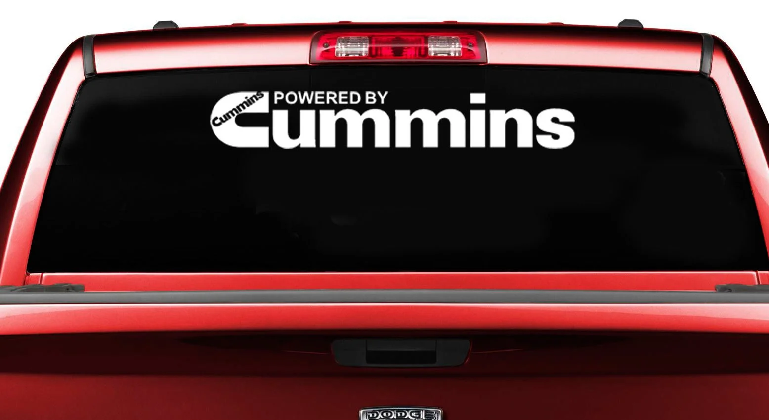 

For 36" x 6" Ram powered by cummins truck decal window sticker pickup