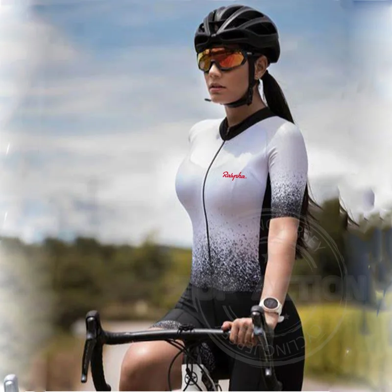 

Ralvpha 2022 Summer Short Sleeve Cycling Suit Onesie Women's Triathlon Cycling Suit Shirt Team Professional Cycling Cycling Suit