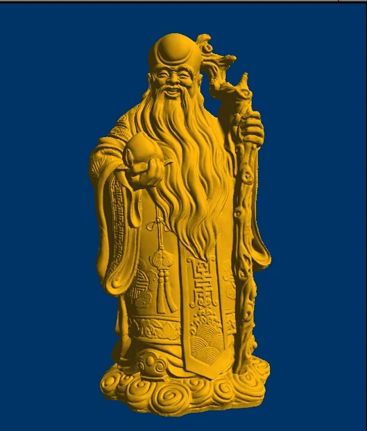 

3D model for cnc 3D printers in STL file format The god of longevity