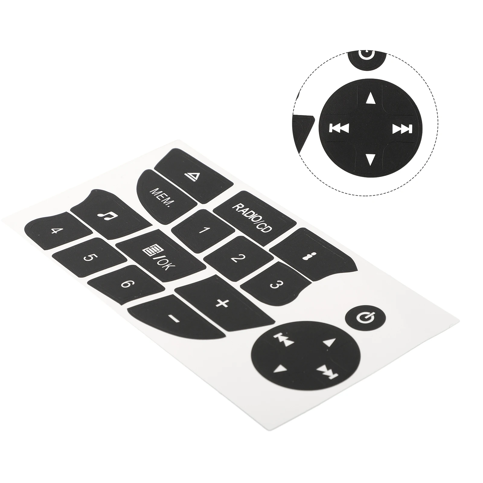 Авто радио CD Aufkleber Reparatur Getragen Knopf Schalter для Clio Megane 2009-2011 ремонт радиокнопок наклейка