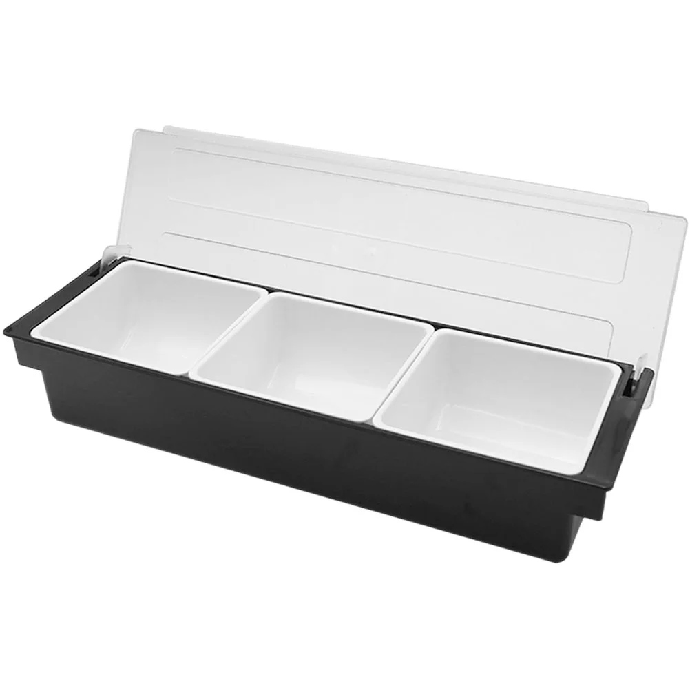 

Box Fruit Snack Bar Condiment Container Serving Tray Containers Divided Dried Candy Salt Jars Case Organizer Seasoning